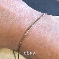 9ct Rose Gold Chain Bracelet 7.5 Women's Ladies Gift Idea Pretty Links Birthday