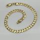 9ct Solid Gold 4.5mm Curb Link Chain Women Bracelet 7.5 Inch New