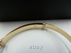 9ct Solid Gold Baby/Child Expanding Claddagh Bangle 2.6 grams Gift Boxed