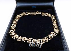 9ct Solid Gold Bracelet Yellow Gold 16.2 Grams Circa 1980's