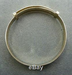 9ct Solid Gold Child's/Baby 5mm Wide Expanding Patterned Bangle 2.5 grams