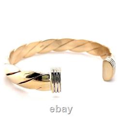 9ct Solid Gold Cuff Bangle. Full Hallmark