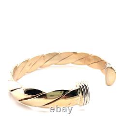 9ct Solid Gold Cuff Bangle. Full Hallmark