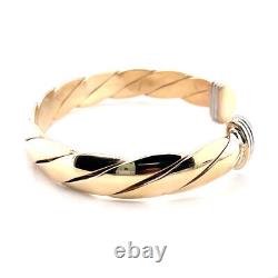 9ct Solid Gold Cuff Bangle. Full Hallmark