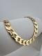 9ct Solid Gold Curb Bracelet 7.5 Inch- 7.5mm Flat Curb Full Uk Hallmark & Box