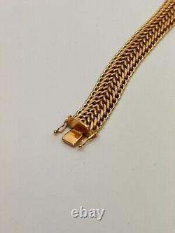 9ct Solid Gold Fancy Bracelet 12.6g