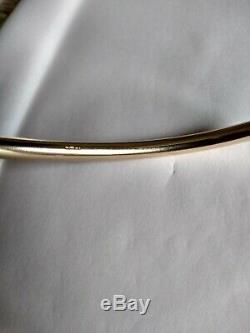 9ct Solid Gold Mens/womens Torque Bangle 21.66 Grams In Excellent Condition