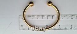 9ct Solid Gold Torque Bangle, 33g Hallmarked, Pre-owned