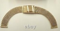 9ct Solid Gold Watch Bracelet Strap 38 grams Vintage 1951
