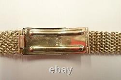 9ct Solid Gold Watch Bracelet Strap 38 grams Vintage 1951