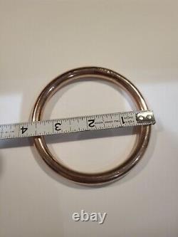 9ct Solid Rose Gold Slave Bangle Weighs 31.5g Fully Hallmarked