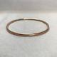 9ct Solid Yellow Gold Bangle Hallmarked Round Tubular 3mm Diameter 64mm 4.92g