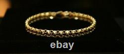 9ct Solid Yellow Gold Chain Bracelet Heavyweight 2.8mm, 7.5 (19cm) Stamped 375