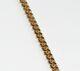 9ct Solid Yellow Gold Cuban Link Bracelet 7.75