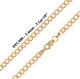 9ct Solid Yellow Gold Flat Curb Chain Necklace Bracelet 3.4mm -various Lengths