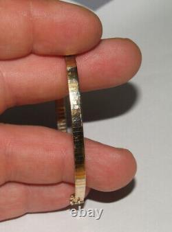 9ct Three Colour Gold Flat Bracelet