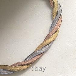 9ct Tri Colour Bracelet