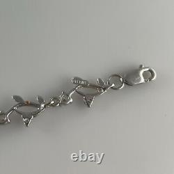 9ct White Gold 7.25 Fancy Link Bracelet 6.4g