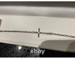 9ct White Gold Bracelet With Cross RRP £270