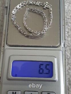 9ct White Gold Kiss 0.50ct Diamond Bracelet 7.5 Inches