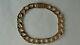 9ct Yellow Gold Solid Flat Textured Curb Bracelet 15.4g Preowned
