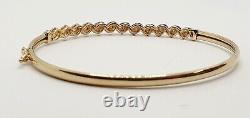 9ct Yellow Gold 0.15ct Diamond Eternity Bangle