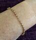 9ct Yellow Gold 11 + 1 Figaro Round Bracelet 19cm Brand New 2.4gr