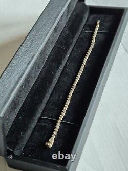 9ct Yellow Gold 1ct Diamond Tennis Bracelet