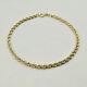 9ct Yellow Gold 2.6mm Rope Chain Bracelet 7 Inch Small Wrists Women's Ladies