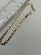 9ct Yellow Gold 3.6mm Curb Flat Link Bracelet Chain 7.5 / 19cm (037a)