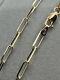9ct Yellow Gold 3mm Paperclip Link Chain Bracelet 7.5/19cm (093a)