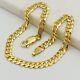 9ct Yellow Gold 4mm Pave Curb Link Bracelet 7.5 Inch 375 Hallmarked