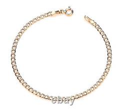 9ct Yellow Gold 6.5 inch Curb Bracelet Kid's / Children's