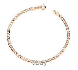 9ct Yellow Gold 6.5 inch Curb Bracelet Kid's / Children's