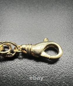 9ct Yellow Gold 6 INCH Kids 6mm Wide Engraved Prince Of Wales Bracelet Boxed