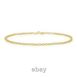 9ct Yellow Gold 7.5 inch Belcher Bracelet 2mm Width