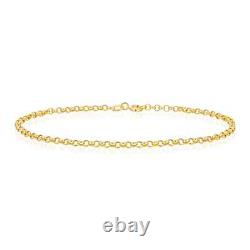 9ct Yellow Gold 7.5 inch Belcher Bracelet 2mm Width