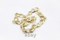 9ct Yellow Gold 8 1\2 Inch Curb Bracelet 5.8g 1501163