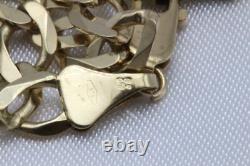 9ct Yellow Gold 8 1\2 Inch Curb Bracelet 5.8g 1501163