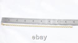 9ct Yellow Gold 8 1\2 Inch Curb Bracelet 5.8g 1501163