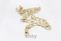 9ct Yellow Gold 8 1\2 Inch Curb Bracelet 5.8g 1501163
