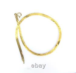9ct Yellow Gold 8 Flat Snake Bracelet
