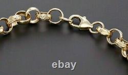 9ct Yellow Gold Baby Belcher Bracelet NEW BORN 5.25 INCH