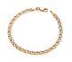 9ct Yellow Gold Baby Double Curb Bracelet 6.5 Inch Children's / Kid's