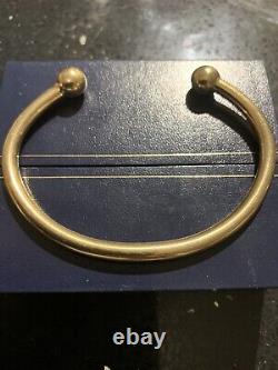 9ct Yellow Gold Ball Tourqe Bangle (solid And Weighs 46.0 Grams)