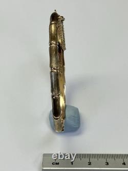 9ct Yellow Gold Bamboo Design Ladies Bangle