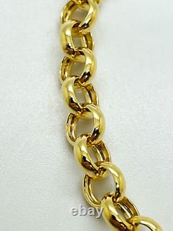 9ct Yellow Gold Belcher Bracelet 5.0mm 8 ½ CHEAPEST ON EBAY