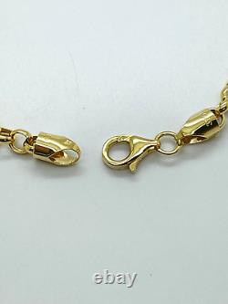 9ct Yellow Gold Belcher Bracelet 5.0mm 8 ½ CHEAPEST ON EBAY