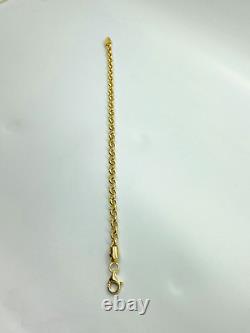 9ct Yellow Gold Belcher Bracelet 5.0mm 8 ½ CHEAPEST ON EBAY