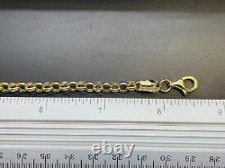 9ct Yellow Gold Belcher Bracelet 5.0mm 8 ½ CHEAPEST ON EBAY